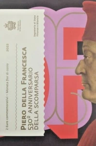 San Marino, 2022, Piero, 2 Euro Münze BU Coincard wie verausgabt - Bild 1 von 2