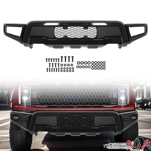 Steel Black Front Bumper Raptor Style For Ford F150 F-150 2021-2024 2022 2023 - Picture 1 of 22