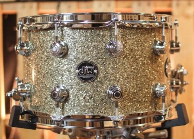 DW Performance Ginger Glitter Glass Snare Drum - 8x14 - Image 1 of 4