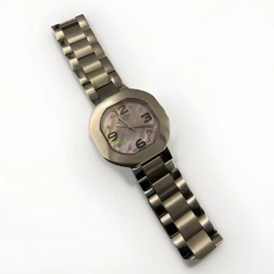 Reloj Pulsera Clerc C-One Swiss Geneve Octágono Rosa Madreperla Caja Acero Foto 1 de 4