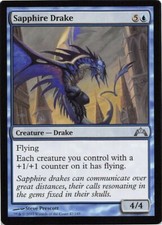 Sapphire Drake *PLAYSET* Magic MtG x4 Gatecrash SP