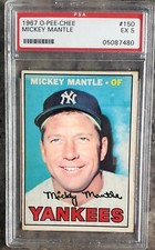 1967 O-Pee-Chee OPC #150 Mickey Mantle Yankees - PSA 5 EX - SHARPERVINTAGE