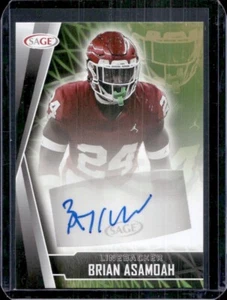 Brian Asamoah 2022 Sage Black Auto Autograph Rookie Rc - Picture 1 of 3