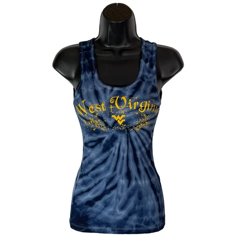 West Virginia Mountaineers Soffe Womens Tank Top Blue Size S Small Cover
