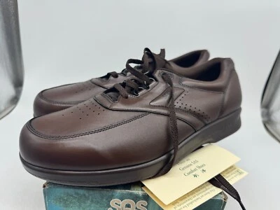 SAS Time Out Loafers Men Walnut Leather Lace-Up Comfort Walking Shoe - 15 NARROW - Image 1 of 4