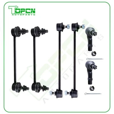 6set Front & Rear Sway Bar Link Tie Rod Ends Fits 2001 2002 2003 Mazda Protege 5 Foto 1 de 4