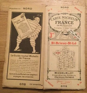 Tarjeta Michelin Francia en 48 hojas n.o 9 St-Brieuc - St-Lo 1930 - Imagen 1 de 1