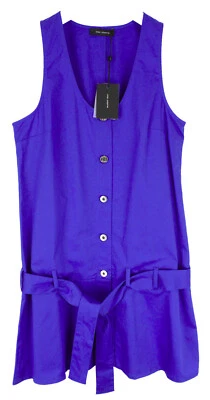 Cop Copine Minogue Robe Femmes ( Ue ) 38 Ceinture Boutons Col Rond Extensible - Photo 1/4