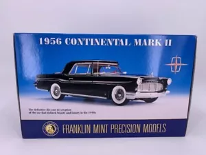 1956 Lincoln Continental Mark II Franklin Mint New in Box w/ Paperwork 1:24 - Picture 1 of 6