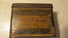 Antique Spice Tin John Bollman Co. San Francisco, Cal