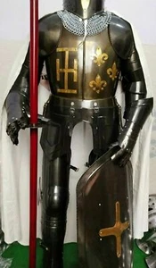 Medieval full body Armour suit replica black Armour Costume - Picture 1 of 5