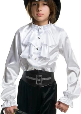 Camisa Capitán Pirata Caribe Disfraz Elegante Halloween Niño 2 COLORES Foto 1 de 2