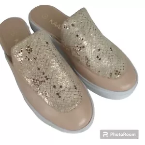 Kaanas Caramel Slide Sneaker Metallic Neutral 6 Revolve New Comfortable - Picture 1 of 14