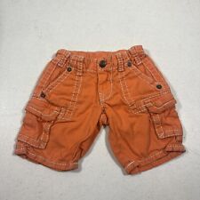Kids True Religion Boys Orange Shorts.  Cargo Style Shorts In Size 4T