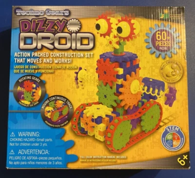 New Learning Journey Techno Gears STEM Construction Dizzy Droid Moves 60 Piece  - Image 1 of 3