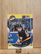 ROBERT KRON🏆1990 Pro Set Series II #642 CANUCKS NHL Hockey Card🏆