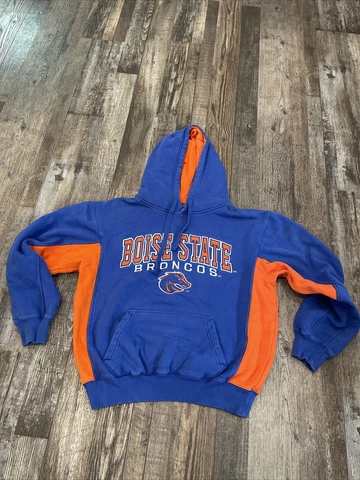 Vintage Colosseum Boise State Broncos Embroidered Hooded Sweatshirt Womens Sz M Cover