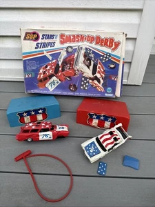 Rare 1976 Kenner SSP Stars N' Stripes Smash Up Derby Car Gyro Set Read - Picture 1 of 14