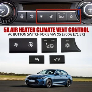 5* AIR HEATER CLIMATE VENT CONTROL AC BUTTON SWITCH For BMW X5 E70 X6 E71 E727JN - Picture 1 of 11