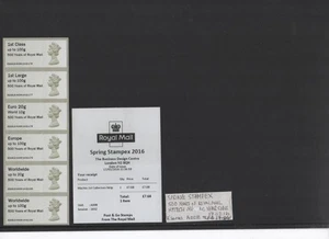 MACHIN NDC 500 ROYAL MAIL O/P STAMPEX FEB 2016 A008 Coll Strip POST GO FV £17.65 - Picture 1 of 1