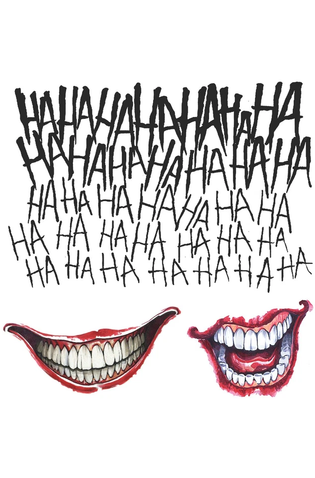 Kit de tatuaje Escuadrón Suicida Joker accesorio de disfraz Foto 1 de 1