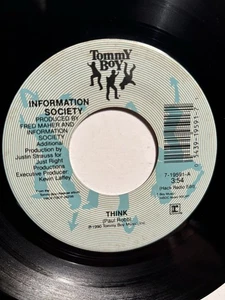 Informationsgesellschaft "Think" Tommy Boy 7" 45 Strong sehr guter Zustand+ - Bild 1 von 4