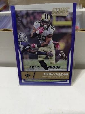 2016 Score Showcase Mark Ingram #200 Blue /50 - Image 1 of 2