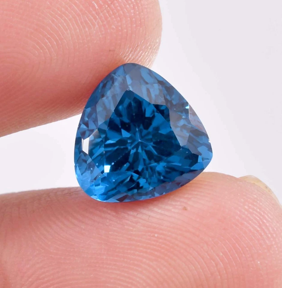 Piedra preciosa suelta AAA+ impecable 12 x 12 mm turmalina azul natural (certificada GIT) Foto 1 de 4