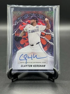 2025 Topps Series 1 Tokyo Series World Tour Domination Clayton Kershaw 06/10 AU - Bild 1 von 2