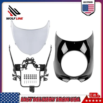 WOLFLINE Motorcycle Headlight Fairing Windshield For Kawasaki Z900RS 2018-2025 - Image 1 of 4