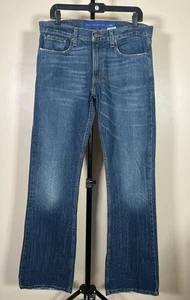Levis Lot No 527 Low Bootcut Blue Fade Denim Jeans Mens Sz 33x34 - Picture 1 of 19