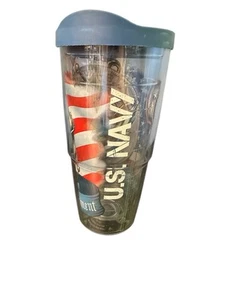 US Navy Tervis Tumbler Patriotic Flag Anchor USA 24oz - Picture 1 of 6