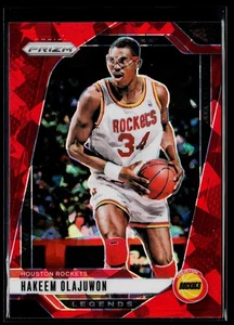 2024-25 Panini Prizm #296 Hakeem Olajuwon Prizms Red Ice - Picture 1 of 2