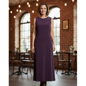 Kindred Spirit Maxikleid Damen Gr. S Pflaume Lila Cord Ärmellos Minimalistisch - Bild 1 von 10