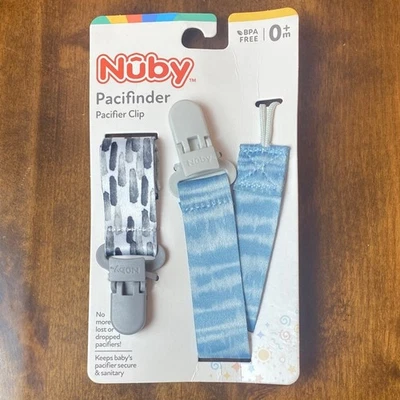 Pacifinder Pacifier Clip - Blue and Gray - Image 1 of 4
