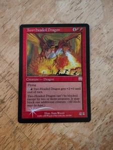 Two-Headed Dragon Foil Card English 1 Sheet Rare Collectible - Picture 1 of 1