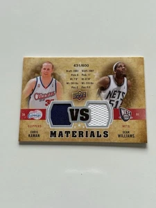 Chris Kaman Und Sean Williams Dual Patch 431/600 Upper Deck Materials 2009-10 - Bild 1 von 2