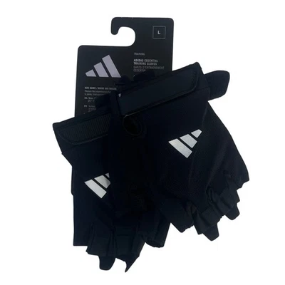 Adidas Aeroready Training Gloves Womens Large Black New Aerodynamic Fingerless - Image 1 of 4