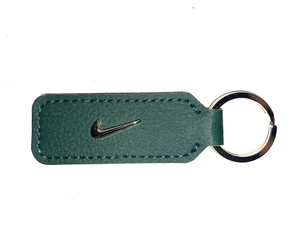 Nike Dunk Low Green Leather Keychain Shoe Hang Tag "Just Do It" Since 1972 - Picture 1 of 12