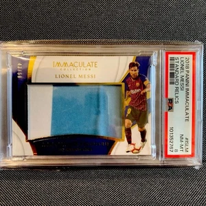 Lionel Messi Jersey Card Panini Immaculate Gold Frame /50 PSA Certified - Bild 1 von 8