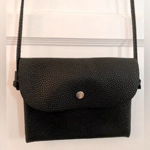 Bolso Bandolera VEGANO Negro Imitación Cuero - Imagen 1 de 4