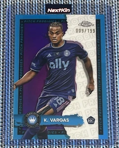 2024 Topps Chrome MLS Kerwin Vargas #116 Pitch Prodigies Purple Refractor /199 - Imagen 1 de 3