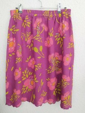 Gudrun Sjoden Skirt Elastic Waist Floral Print Size M-L