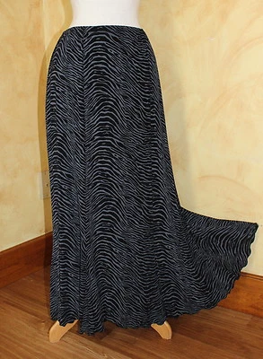 Falda Briggs New York Art-to-Wear Funky Línea A Slinky Viaje Estampado Animal Talla L Foto 1 de 4