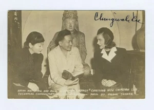 [Anna May WONG] Ching Wah LEE: Signed Postcard (CHINESE AMERICAN HISTORY) - Picture 1 of 1