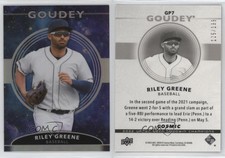 2022 Upper Deck Goodwin Champions Goudey Platinum Cosmic /199 Riley Greene #GP7
