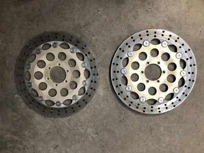 Rotores de disco de freio dianteiro OEM Ducati 750 SS Supersport 750SS 1999 2000 99 00 01 02 - Imagem 1 de 3