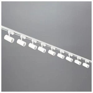 Schienensystem 9x GU10 Lampe 3x1m Schiene  2xgerader Verbinder  Netzteil  Kappe  - Bild 1 von 7