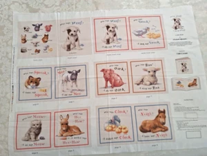 John Butler for Elizabeth's studio - Cloth Book Panel - Patt#7300 - 34" x44 " - Picture 1 of 3