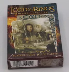 Il Signore degli Anelli - Eroi e Villiani - Carte da Gioco - Formato Poker - Nuove - Foto 1 di 2